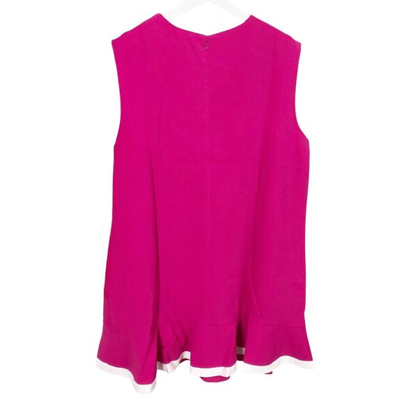 Victoria Beckham for Target 2X Pink Mini Dress White Trim Mod NWT - Picture 8 of 12